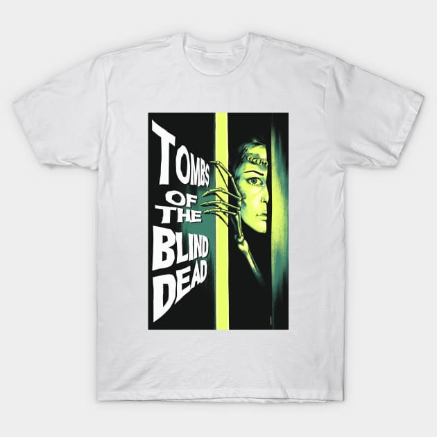 Tombs of the Blind Dead Movie Art T-Shirt by PhilRayArt